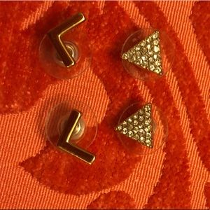 Ralph Lauren gold earring set